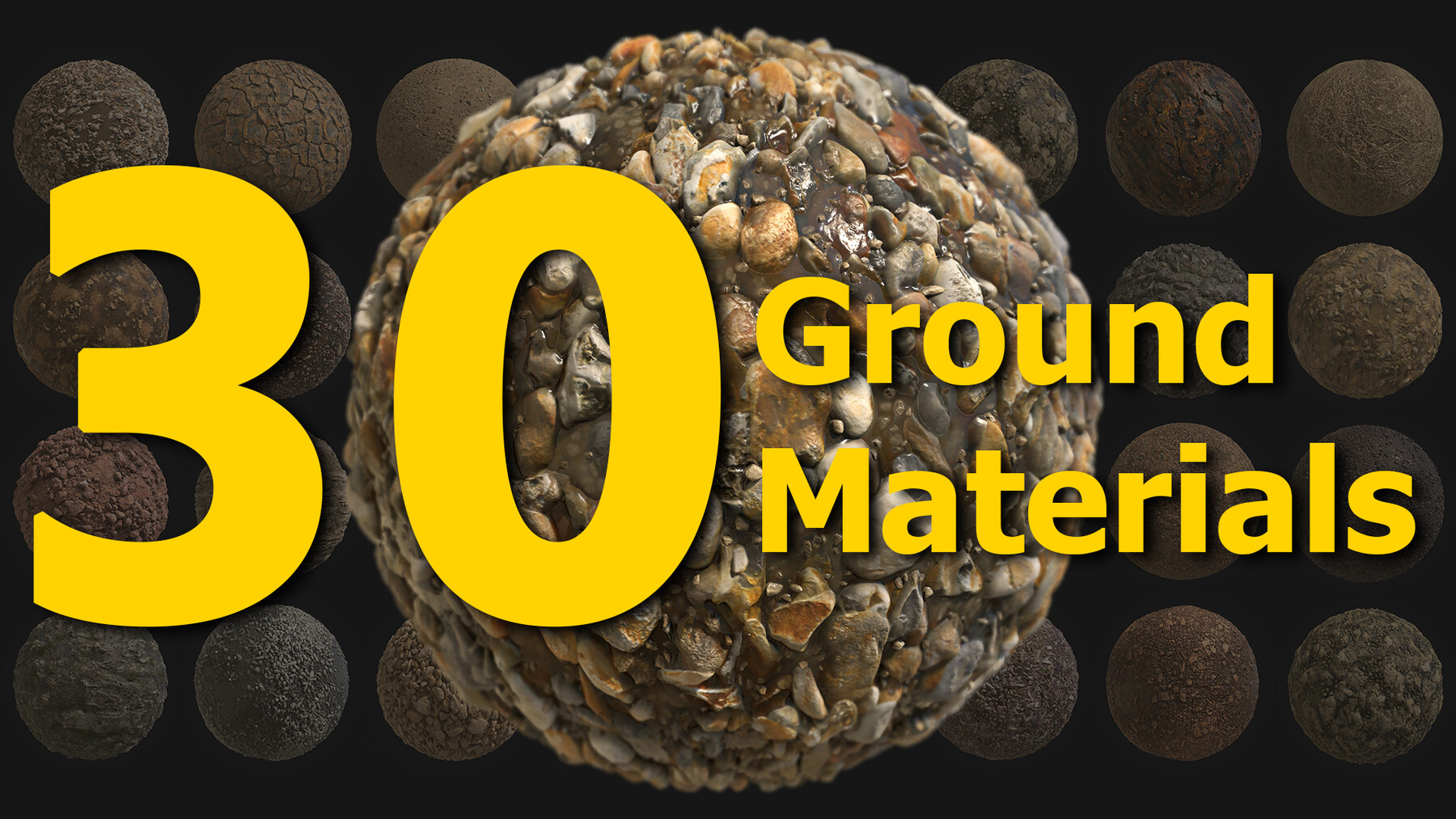 ArtStation 30 Ground Materials SBSAR Resources