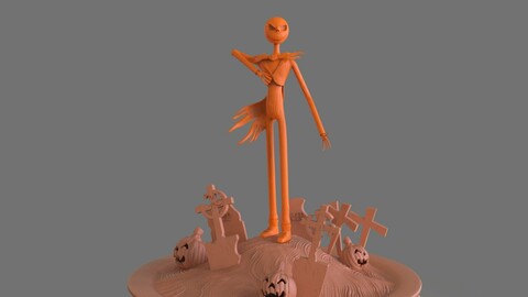 Jack Skellington Sculpture