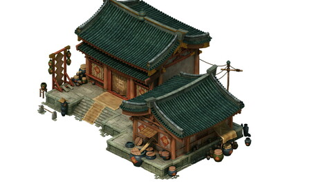 Game Model - City - Wine Shop