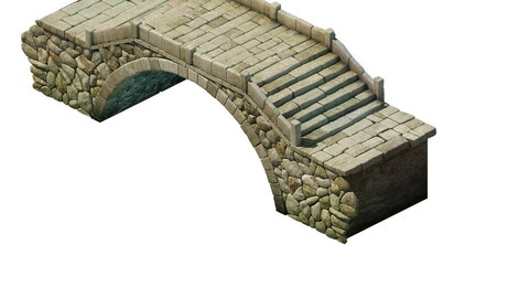 Game Model - City Stone Bridge 02
