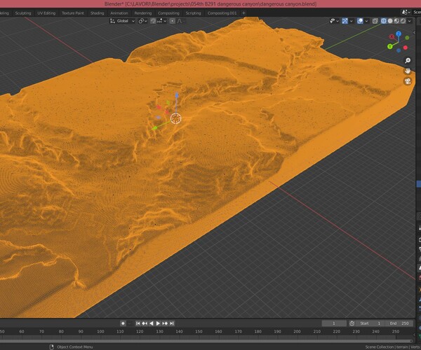 ArtStation Dangerous canyon in Blender Resources