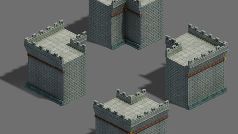 Large city - retaining wall