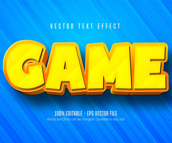 ArtStation - Game text, cartoon style editable text effect | Artworks