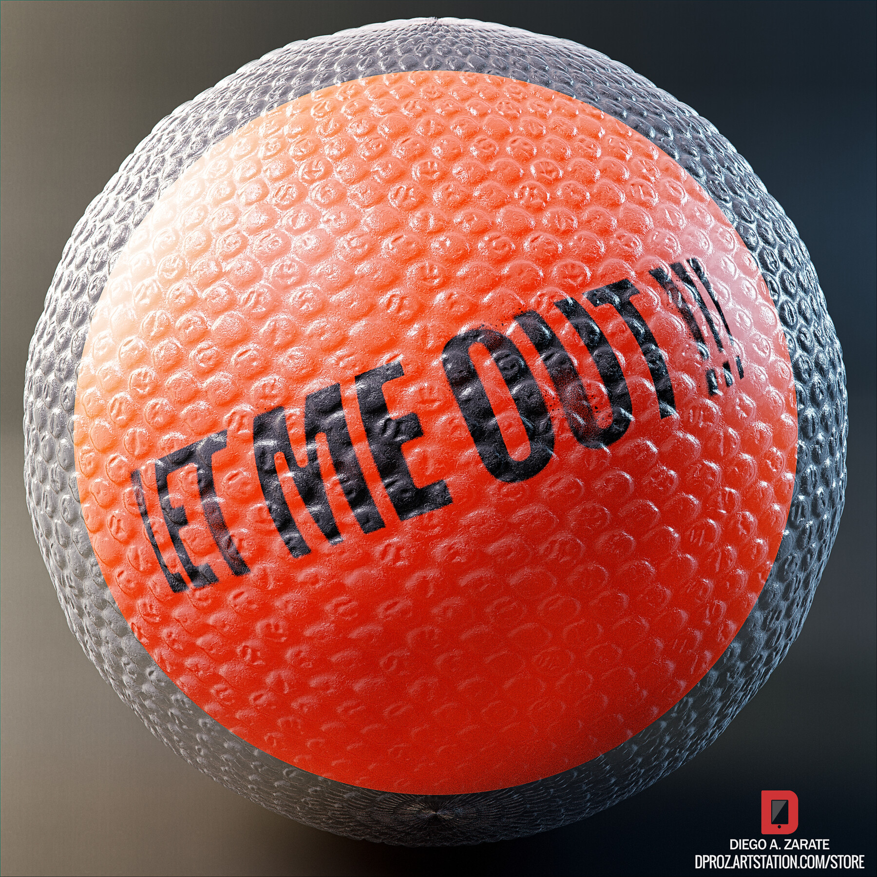 ArtStation PBR Bubble Wrap 2.0 4K MATERIAL Game Assets