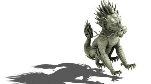 Volcano Ridge - unicorn stone statue