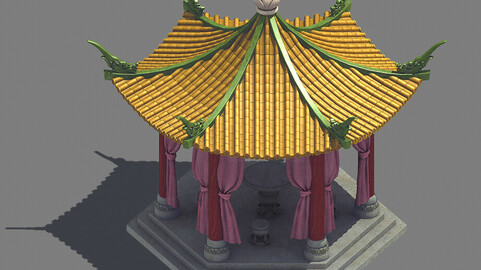 Palace - pavilion - hexagonal pavilion