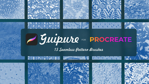 15 Guipure brushes for Procreate