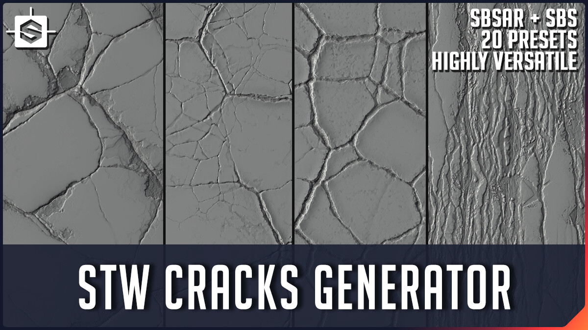 ArtStation STW Cracks Generator Substance Designer Tool Resources