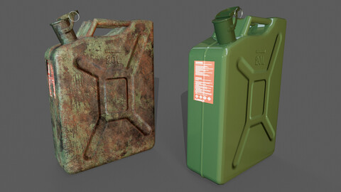 Fuel Canister - 2 Texture sets - Game Ready Low-poly