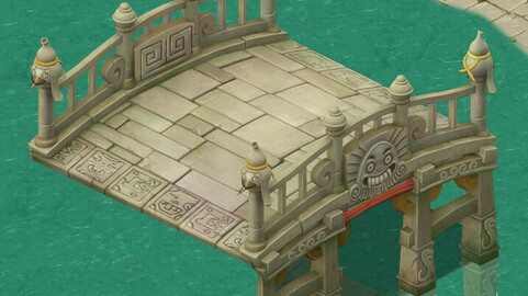 Cartoon version - stone bridge