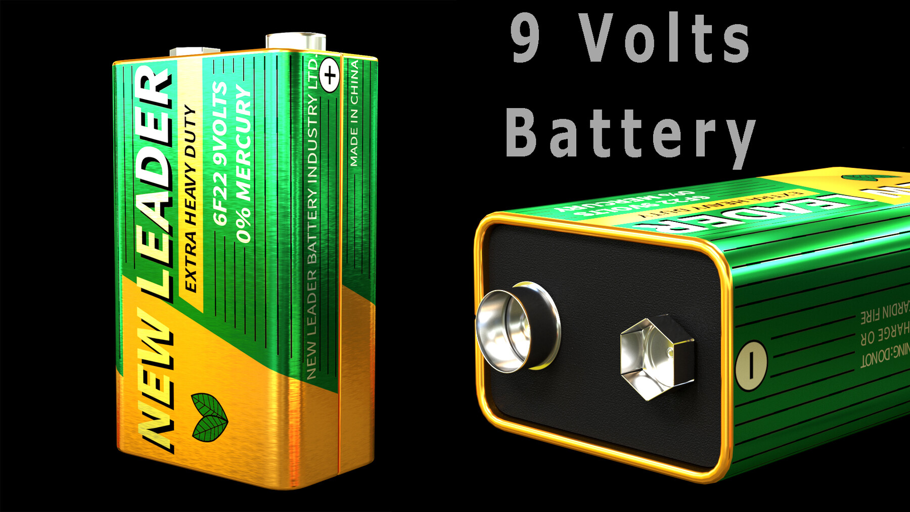 ArtStation - 9 Volts Battery | Resources