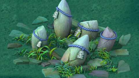 Cartoon Edition - Ancient Stone Stone Totem