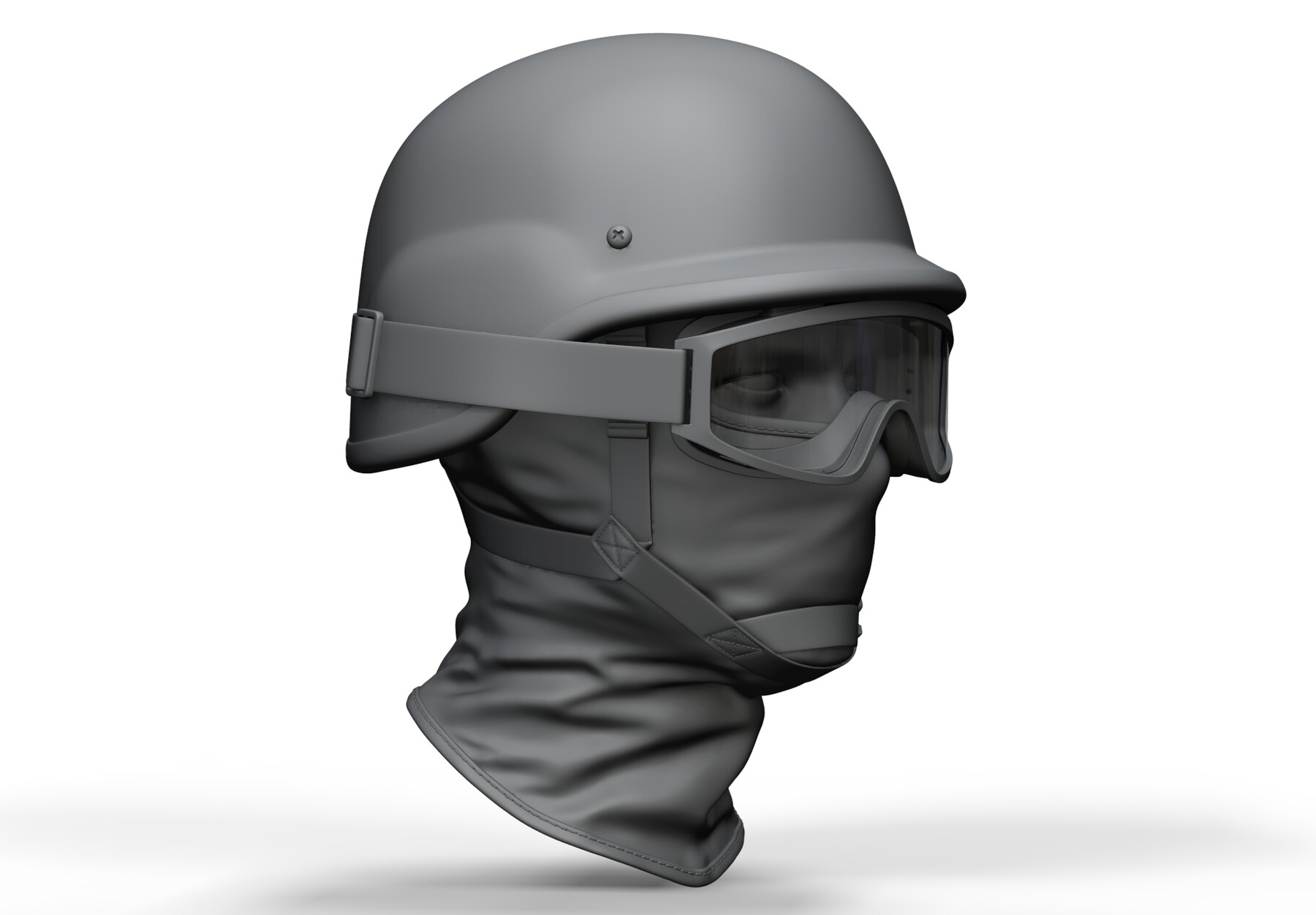 PUBG Helmet Level 3, 3D CAD Model Library