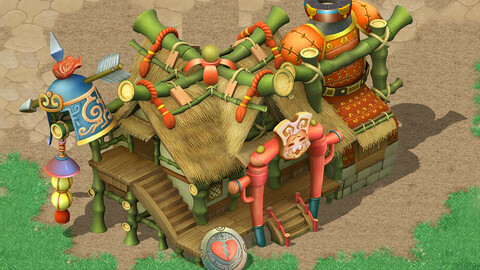 Cartoon world - armor shop