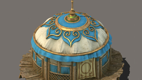 Grassland construction - tent 01