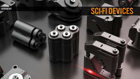 Sci-Fi Devices- Kitbash Set/ Free