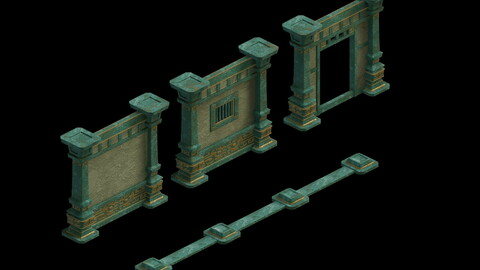 Game Model - Palace Palace gorgeous palace wall 1
