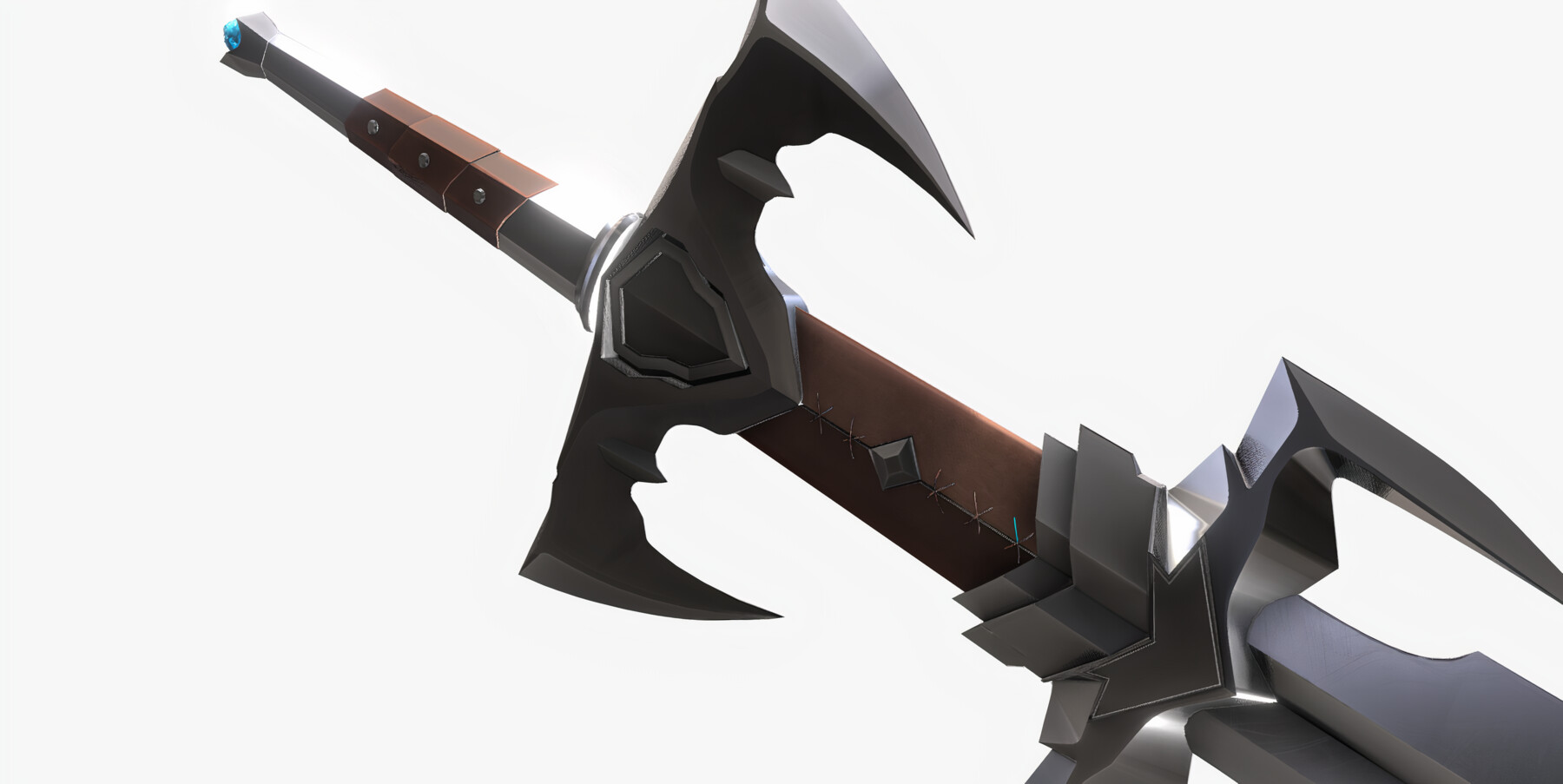 Octavia red double edged sword. Homunkulus' Sword 3d модель. Sword 3d model.