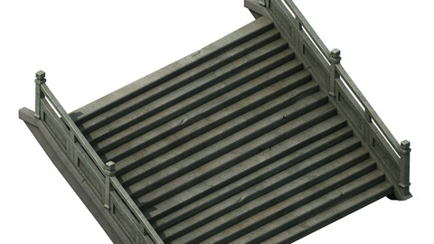 ncient building accessories - stone staircase 01
