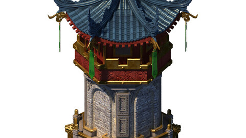 Building - contest ring - decorative tower