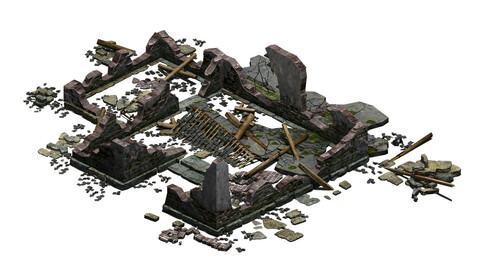 Building - ruins 003
