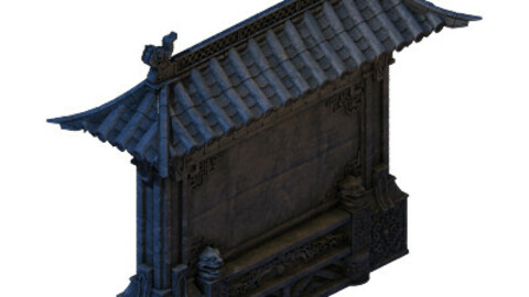 Building - stone chamber wall 04