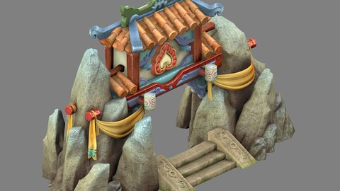 Cartoon World - Mountain Gate 02
