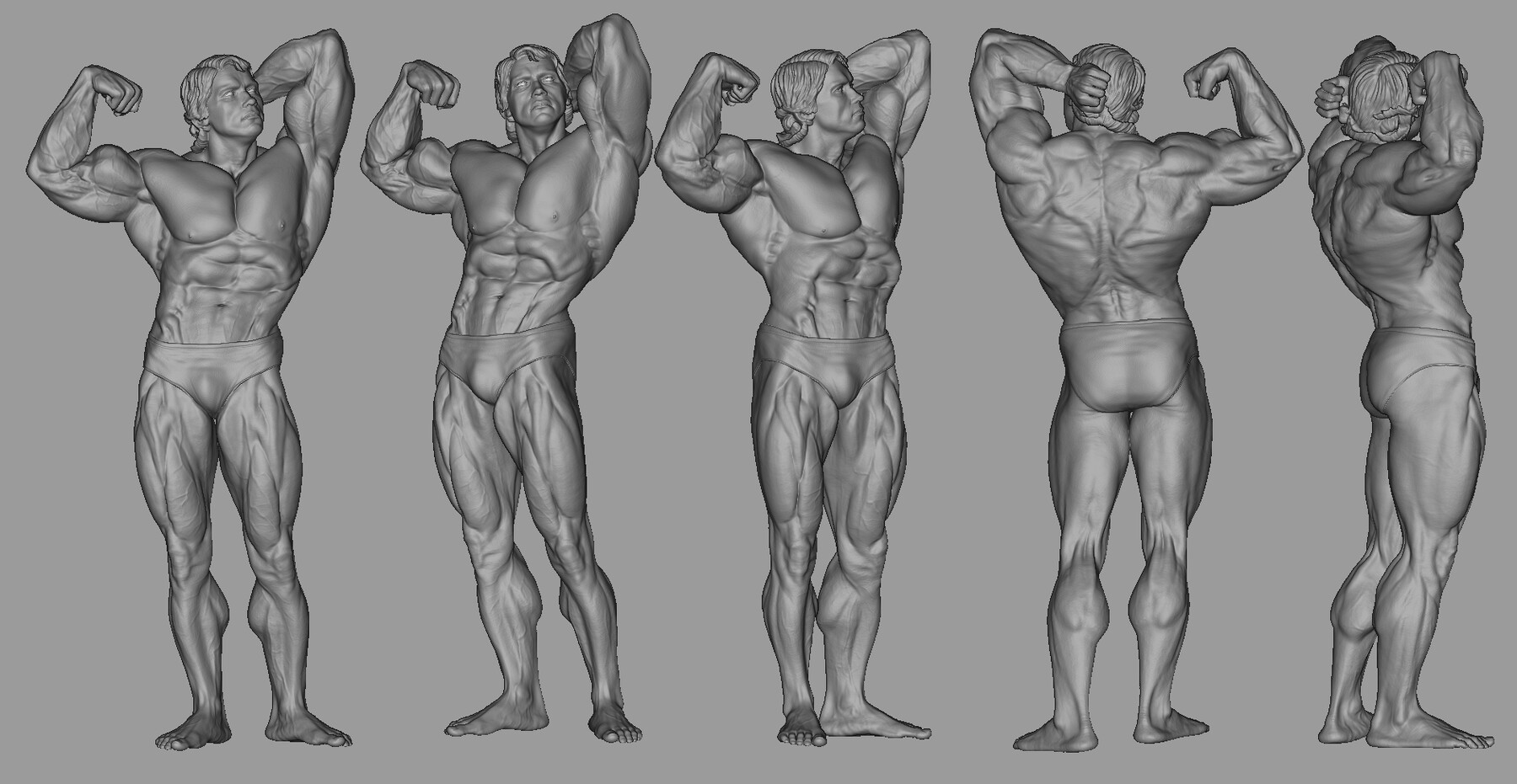 Artstation Arnold Schwarzenegger Mr Olympia 1974 Game Assets
