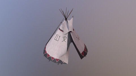 Shaman Tent 3D Model