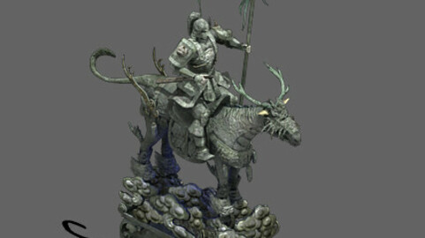 Temple of Mulan - statue