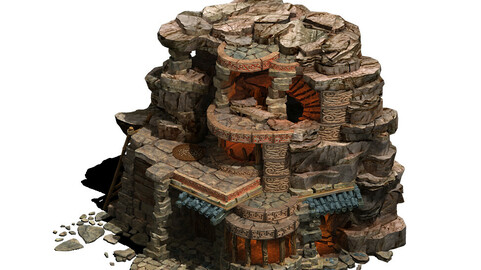 Desert - stone house 01