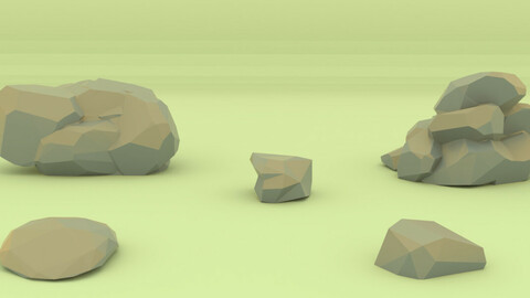 Low Poly Rocks 2