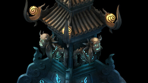 Game Model - Stone Carving - Tower