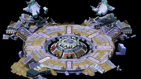 Game Model - Quartet Altar Old Ruins 02