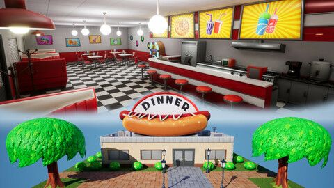Stylized Dinner Cafe