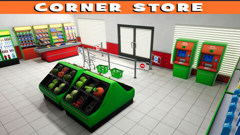 Stylized Corner Store