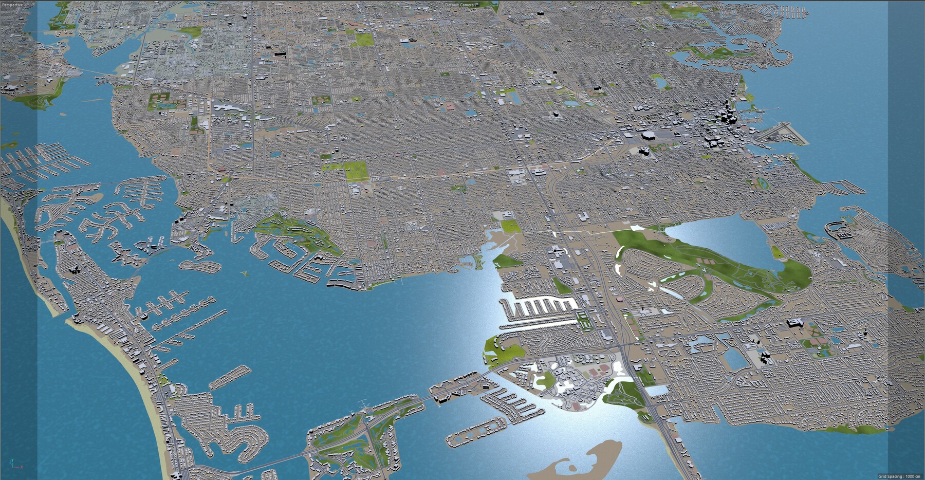 ArtStation - Saint Petersburg city Florida USA 3d model 40km | Resources