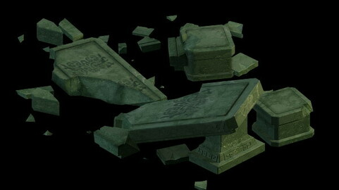 Game Model - Earth Palace Gongquan Palace broken