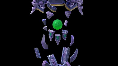 Game Model - Defense Stone Pagoda Old Ruins 02
