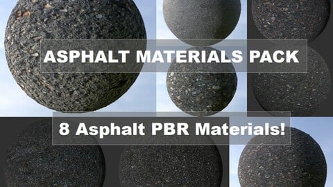 Asphalt Materials Pack (8 Materials)