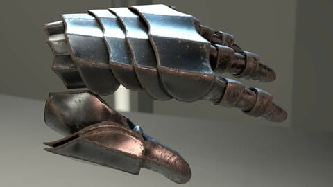 Warrior Hand Armor Model