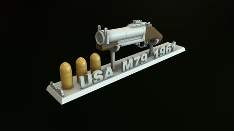 USA 40MM GRENADE LAUNCHER M79 SAWED OFF 1/6 12 INCH