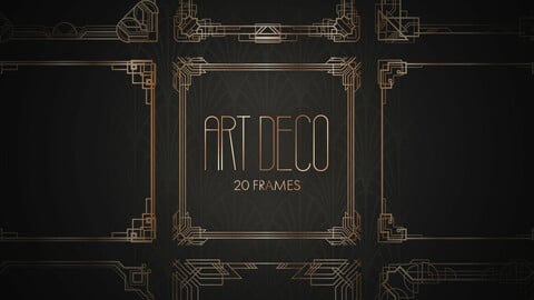 Art Deco Frames Set