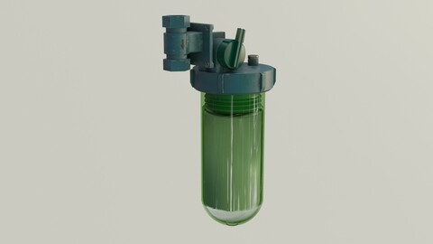 Boiler Filter 3D comleted of textures and PBR materials