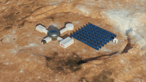 Martian base 3D model