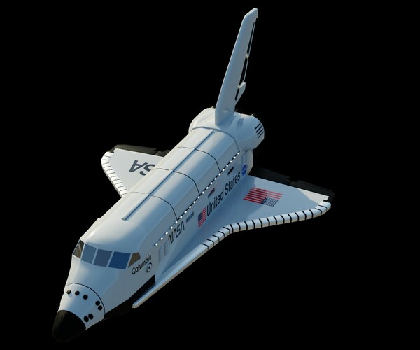 3d model space shuttle columbia