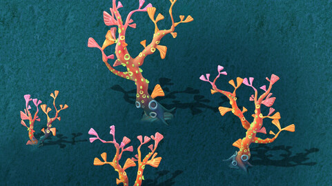 Submarine Cartoon World - Fishtail Coral