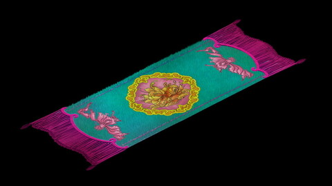 Model - Home Interior Objects - Flower Carpet 02