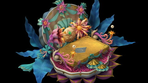 Game Model - Family Objects - Bilolong King Bed 06