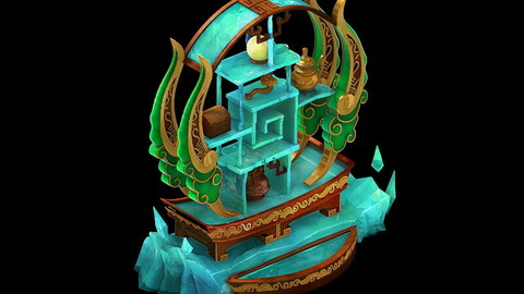 Game Model - Family Objects - Ice Lingxian lattice